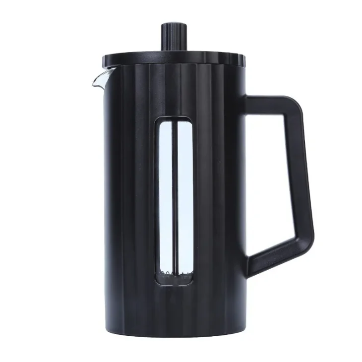 Kf S60ff086ef9b44caf9dd3a786f952f0c2h 1000ml 600ml French Press Coffee Maker High Borosilicate Glass House Coffee Brewer Milk Foam Frother Barista